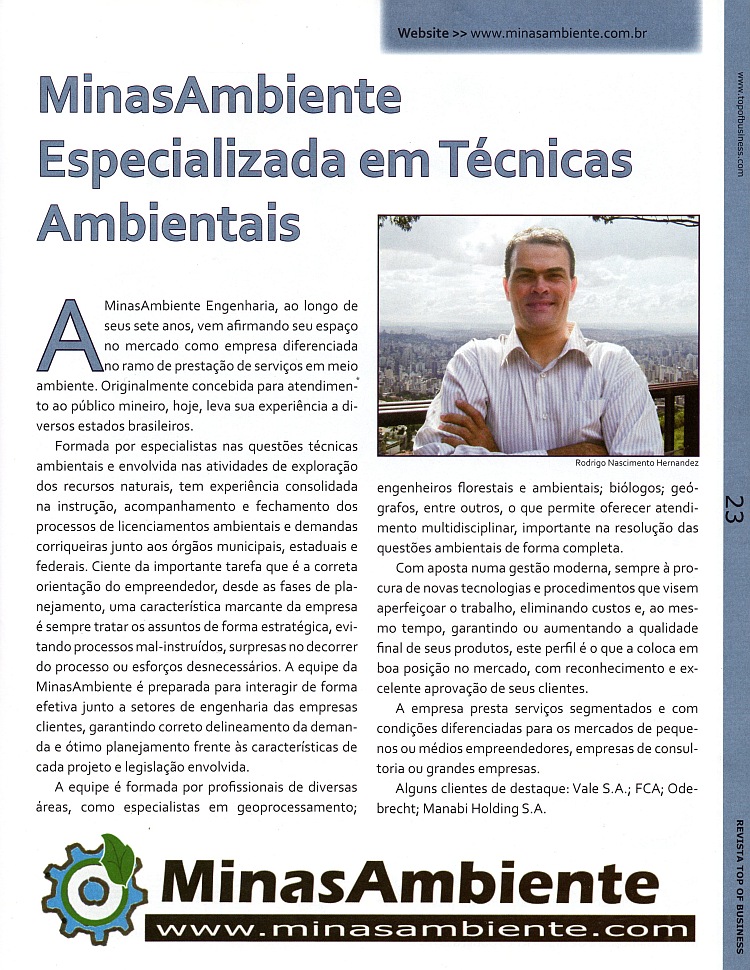MinasAmbiente press release